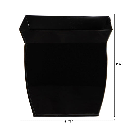 11.75” Fluted Metal Square Planter - TheHardenGarden