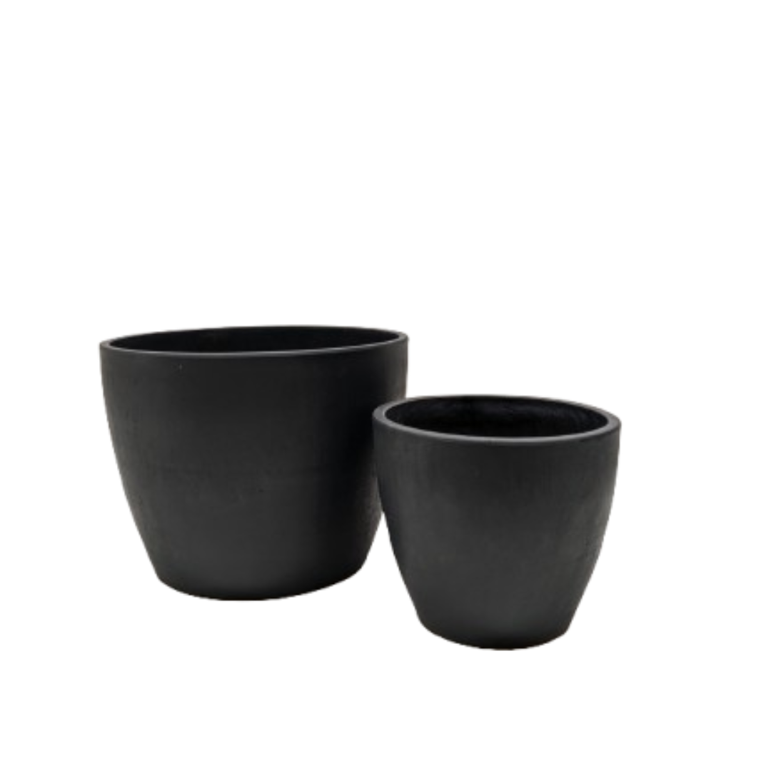 Black and TerraCotta Eco Pots Home Decor Planter Gift