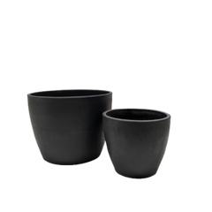 Black and TerraCotta Eco Pots