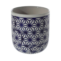 Small Dolly Pot, Blue-White