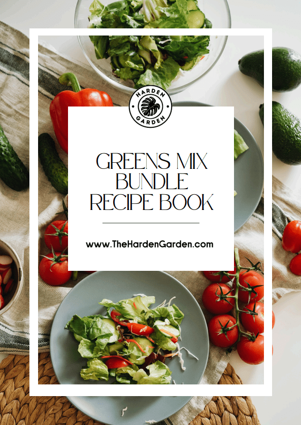 Spring Menu Greens Mix Seedlings Recipe E - Book - TheHardenGarden