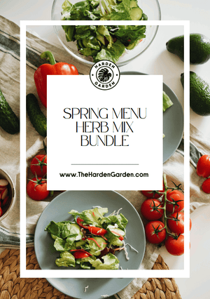 Spring Menu Herb Mix Seedlings Recipe E - Book - TheHardenGarden