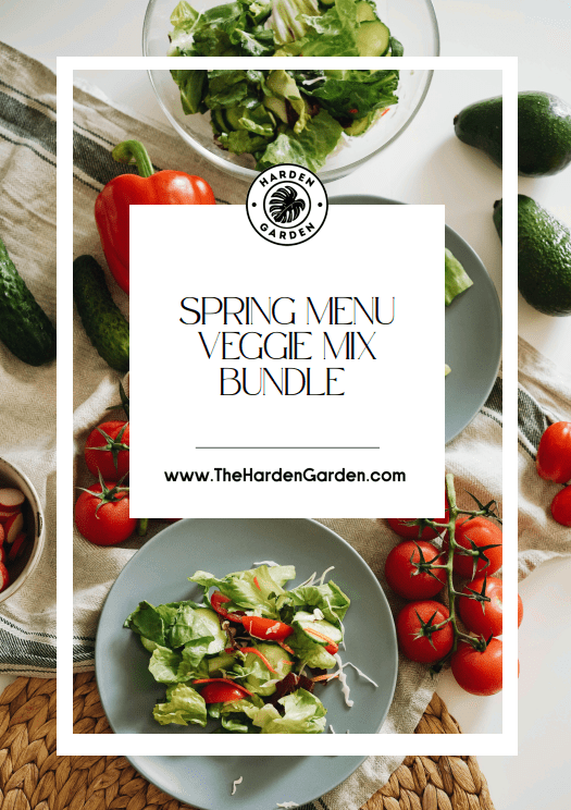 Spring Menu Veggie Mix Seedlings Recipe E - Book - TheHardenGarden