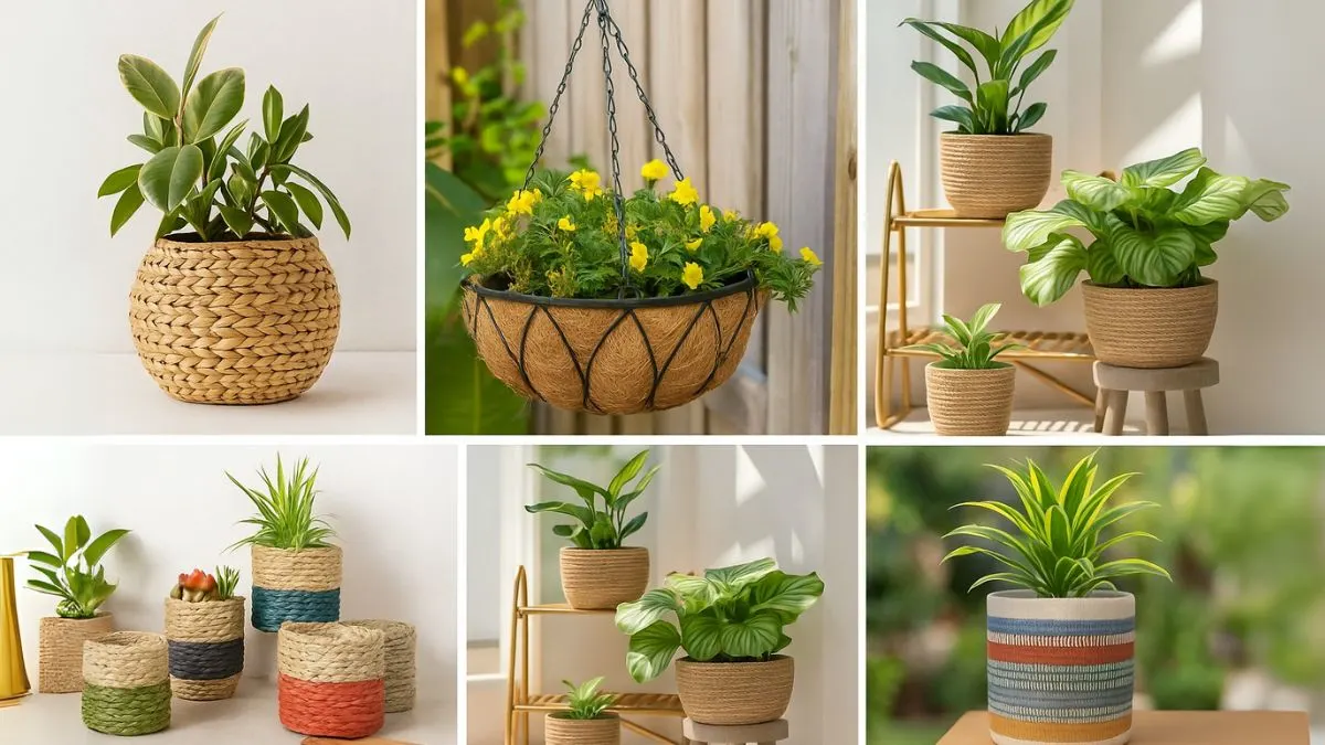 8 Gorgeous Basket Planters That Make Indoor Plants Pop