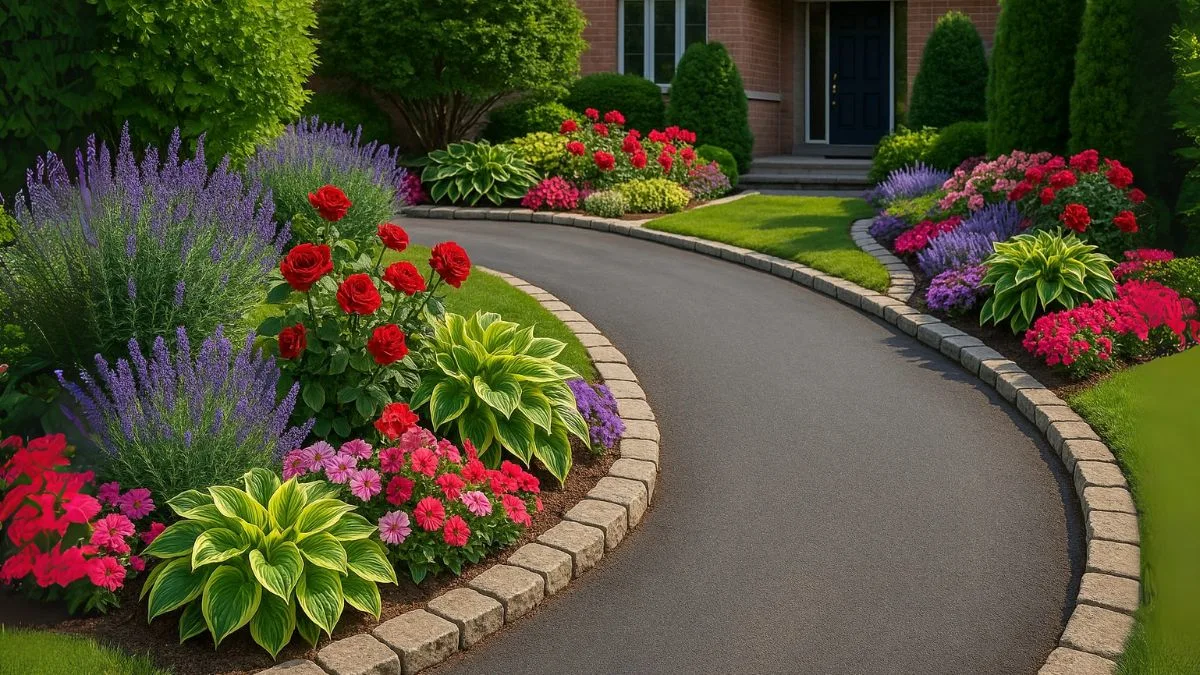 Stunning Driveway Flower Bed Ideas