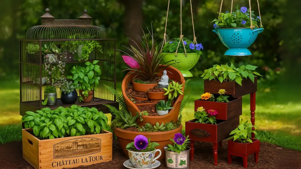 Miniature Garden Ideas Using Everyday Recyclables